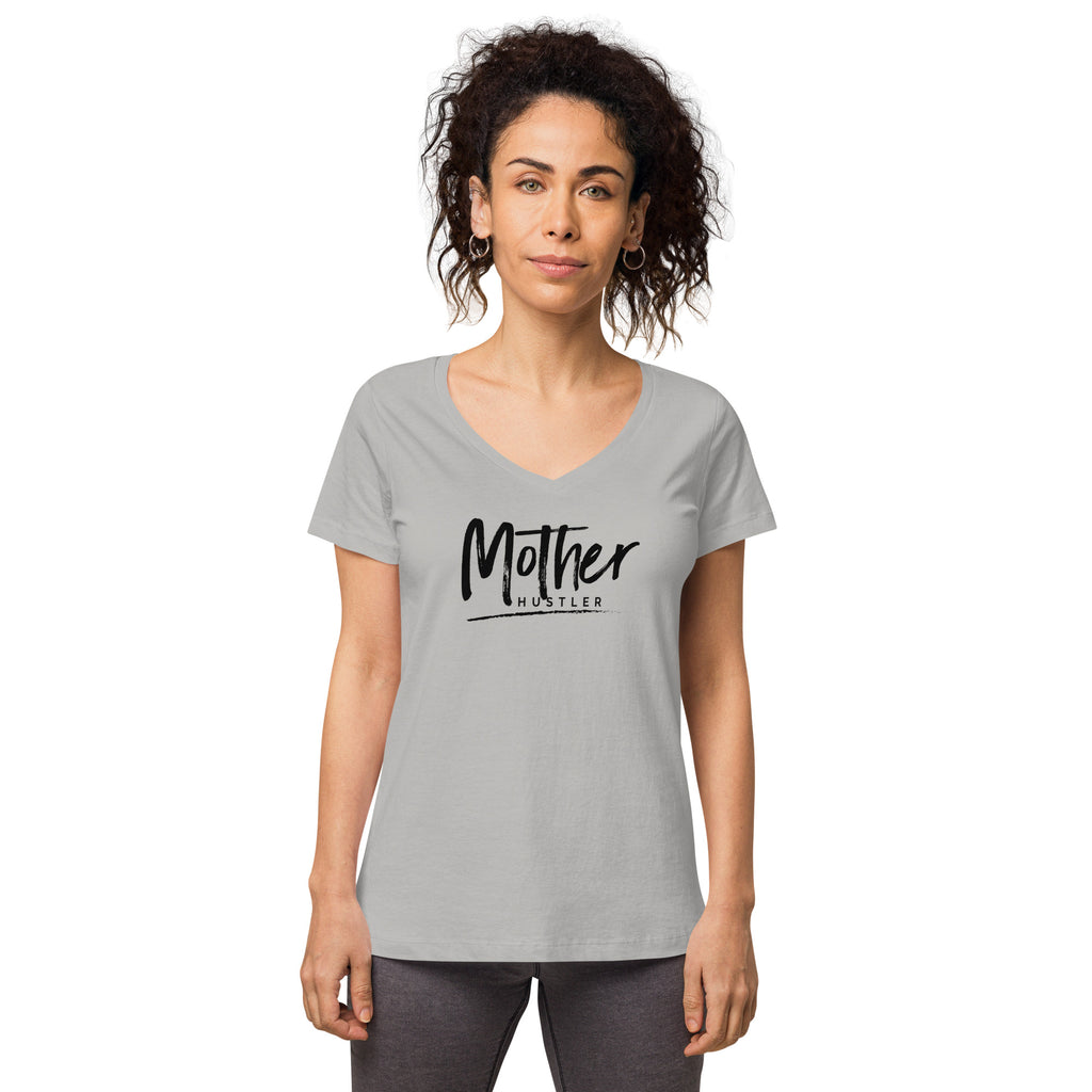 Mother Hustler Mood T-Shirt! fitted v-neck t-shirt